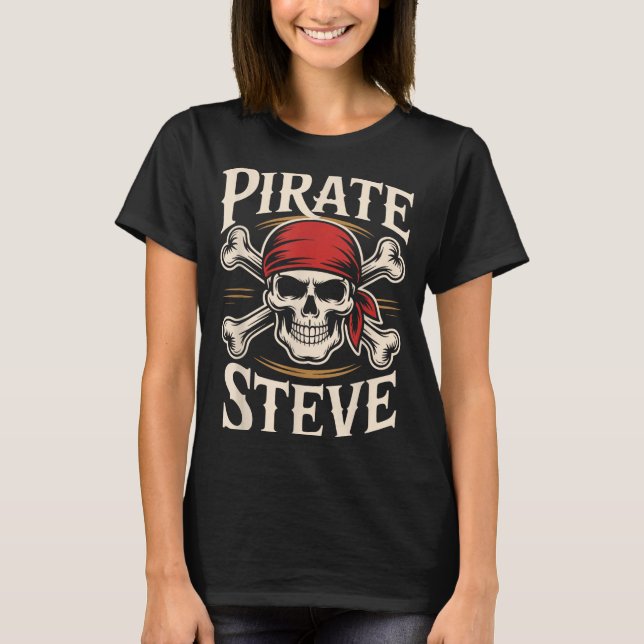 Pirat Steve  T-Shirt (Vorderseite)