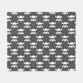 Pirat Stil - Totenkopf Muster  Fleecedecke