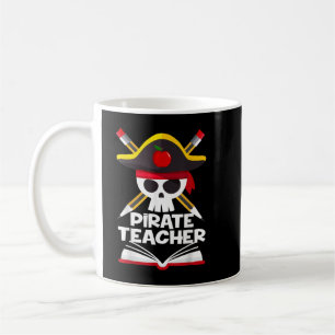 Pirat Teacher Funny Halloween Kostüme Skull Adul Kaffeetasse