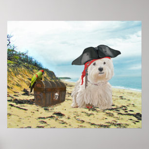 Pirat Westie Poster