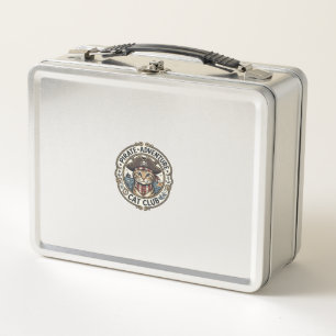 Pirate-Abenteuer-Katze POD-Vektor-Art - Piraten-Ab Metall Brotdose