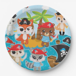 Pirate Animal Crew Pappteller