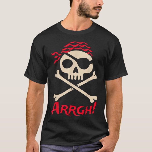 Pirate Argh Boys and Girls Arrgh Pirate T-Shirt (Vorderseite)