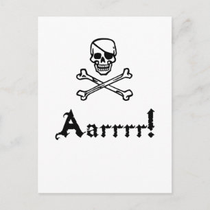 Pirate Arrrr Postkarte