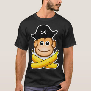 Pirate Baby Monkey Design for Pirate Kids and Ape T-Shirt