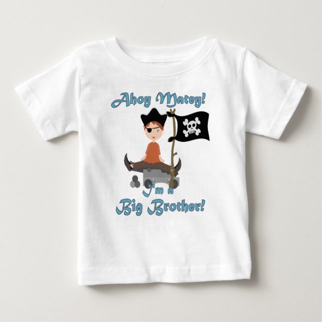 Pirate Big Brother Baby T-shirt (Vorderseite)