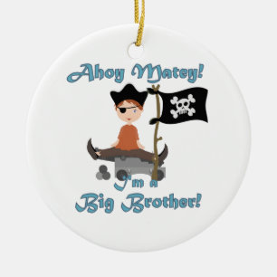 Pirate Big Brother Keramikornament