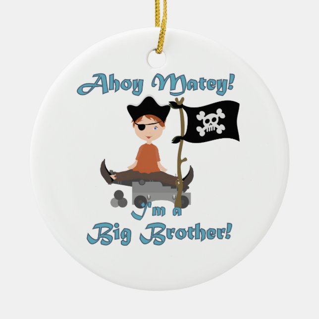 Pirate Big Brother Keramikornament (Vorne)