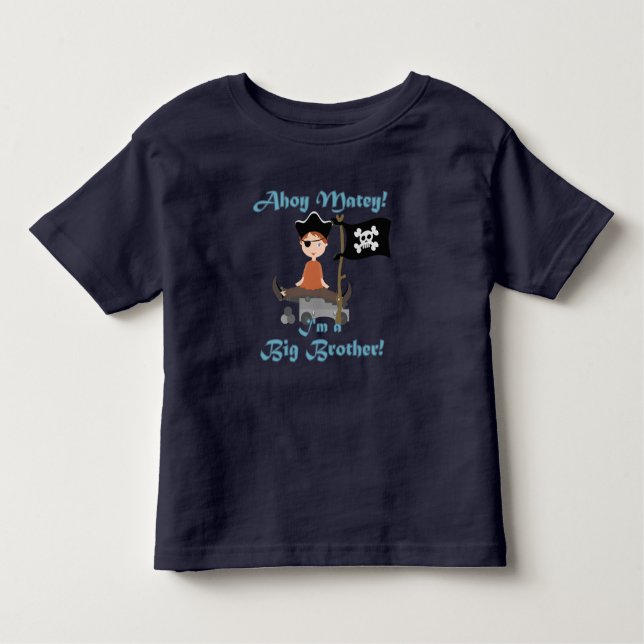 Pirate Big Brother Kleinkind T-shirt (Vorderseite)