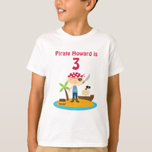 Pirate Birthday Boy Individuelle Name T-Shirt