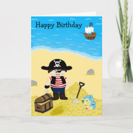Pirate Birthday Card Karte