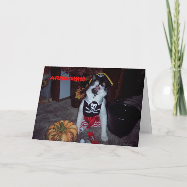 PIRATE BIRTHDAY CARD KARTE (Vorderseite)