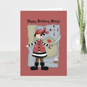 Pirate Birthday Card Karte