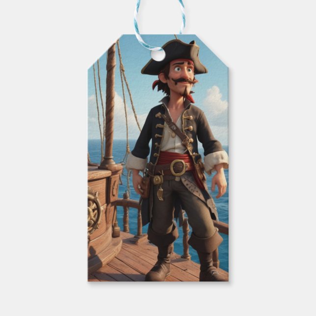Pirate Birthday Geschenkanhänger (Vorderseite)