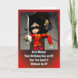 Pirate Birthday Karte