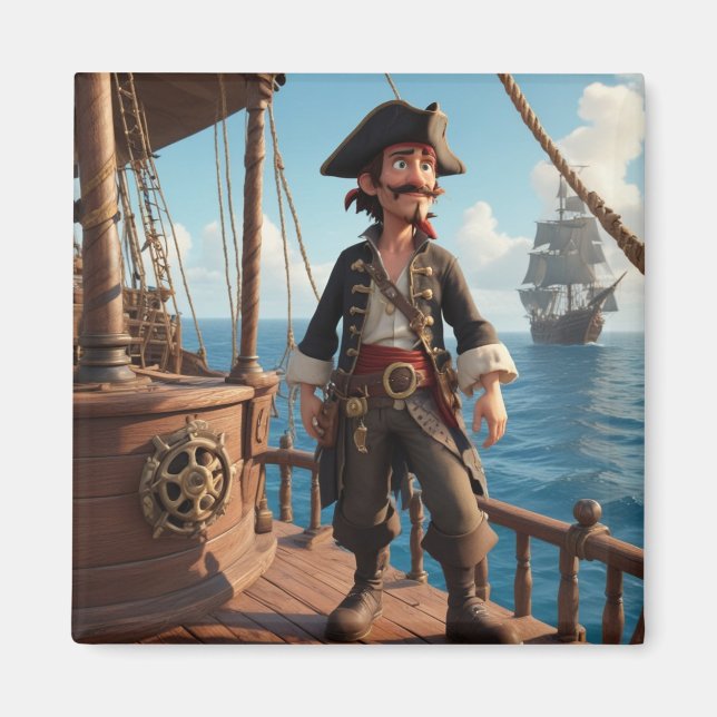 Pirate Birthday Magnet (Vorne)