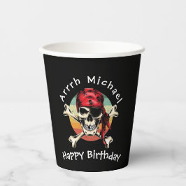 Pirate Birthday Paper Cups Pappbecher