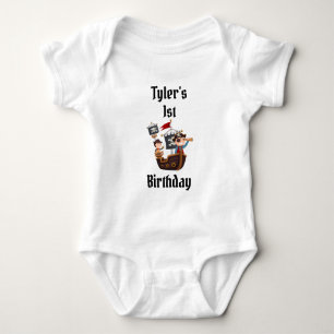 Pirate Birthday Party Bodysuit Baby Strampler