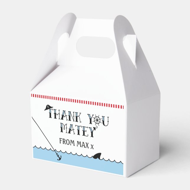 Pirate Birthday Party Fevor Box Geschenkschachtel (Rückseite)