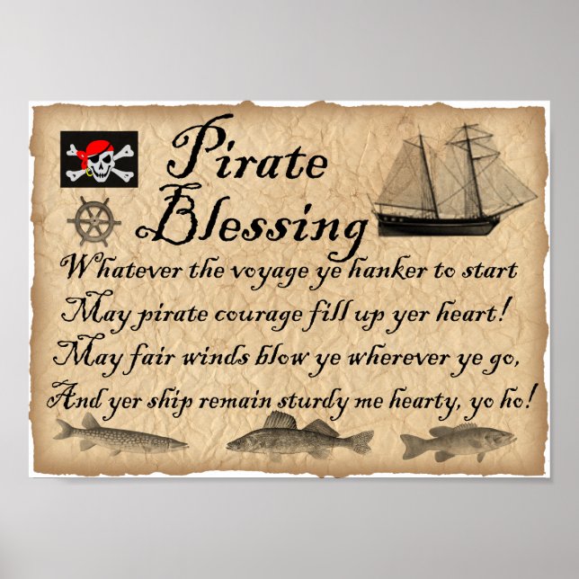 Pirate Blessing Kids Pirates Poster (Vorne)