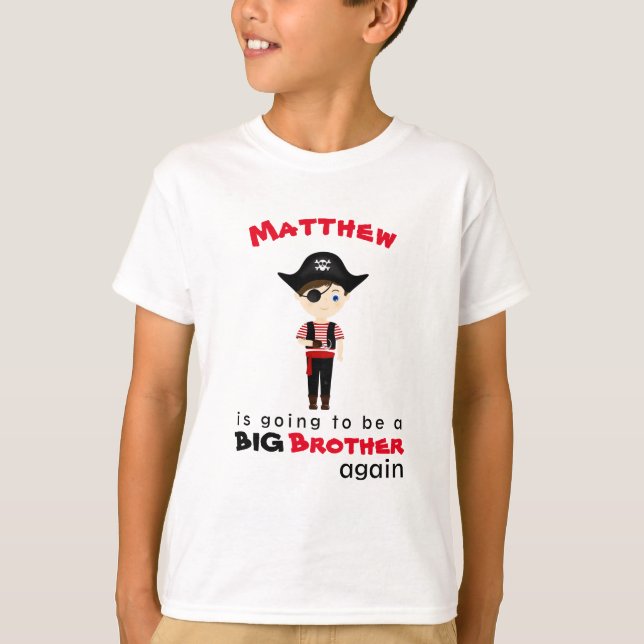 Pirate Boy Big Brother T-Shirt (Vorderseite)