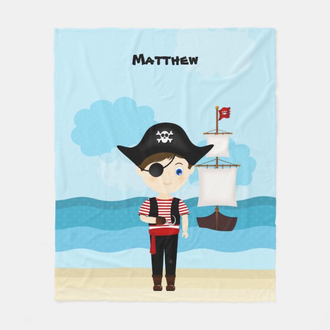 Pirate Boy Fleecedecke (Vorderseite)