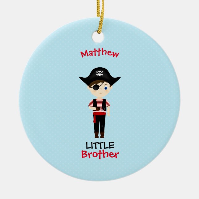 Pirate Boy Little Brother Keramik Ornament (Vorne)