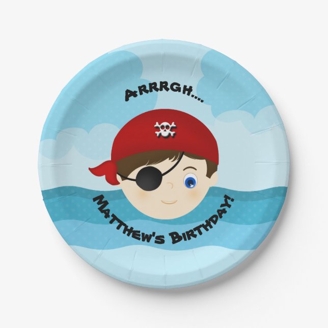 Pirate Boy Pappteller (Vorderseite)