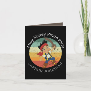 Pirate Boy Party Card Karte