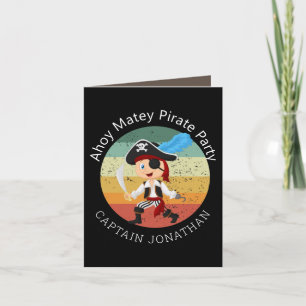 Pirate Boy Party Card Karte