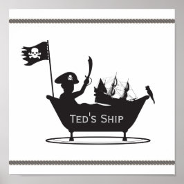 Pirate Boy Print Poster