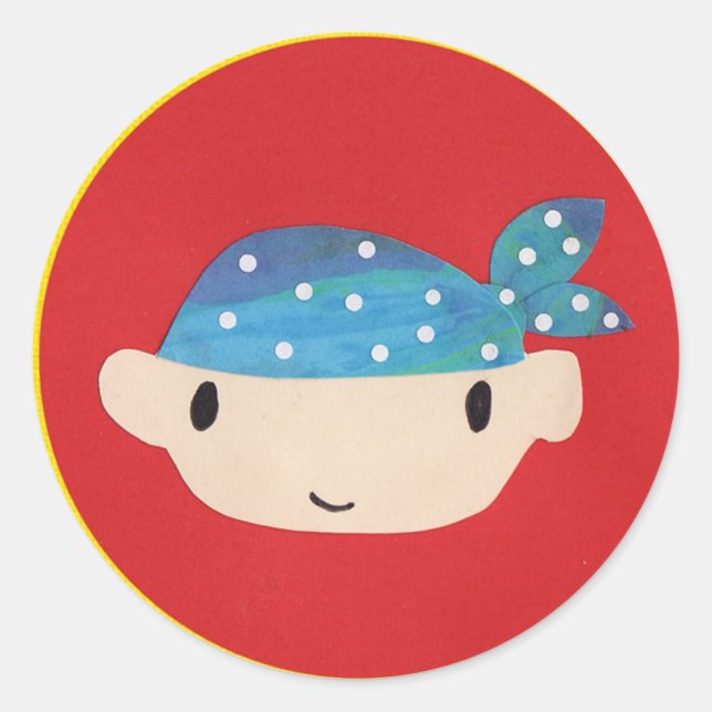 Pirate Boy Stickers (Vorderseite)