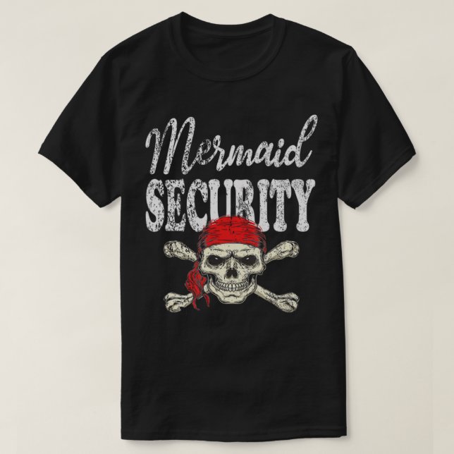 Pirate Boys Mermaid Security Pirates amp Mermaids T-Shirt (Design vorne)