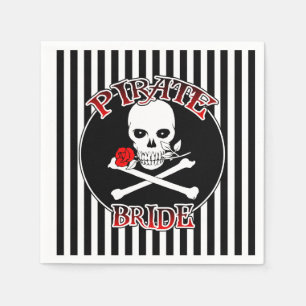 Pirate Bride Paper Napkins Serviette