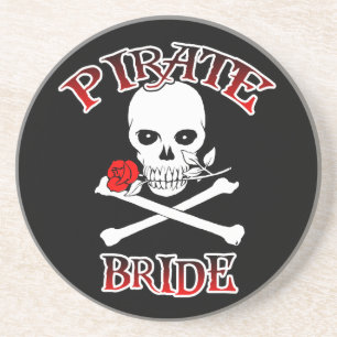 Pirate Bride Sandstein Untersetzer