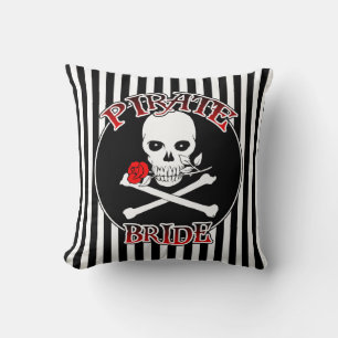 Pirate Bride Throw Pillow Kissen