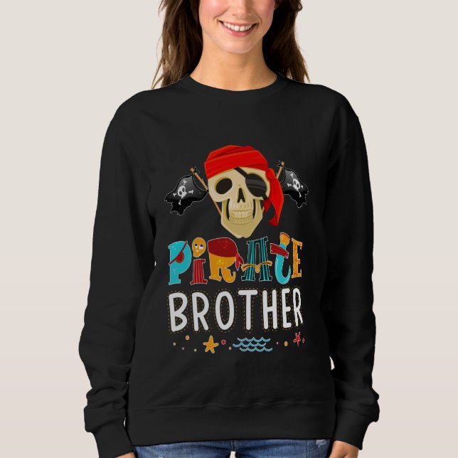Pirate Brother T - Shirt Pirate Theme Halloween (Vorderseite)