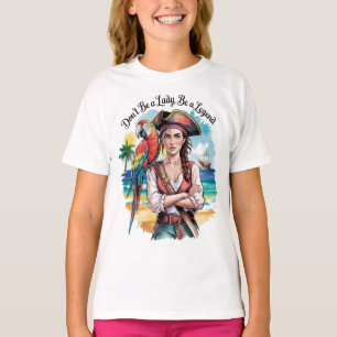 Pirate Buccaneer Beauty on Deck T-Shirt