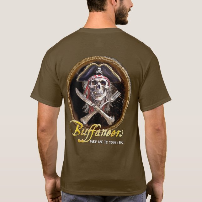 Pirate Buffaneers "Bring mich zu deinem Lido" Kreu T-Shirt (Rückseite)