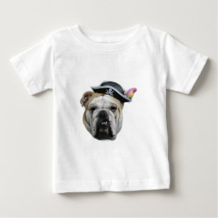 Pirate Bulldog Baby T-shirt