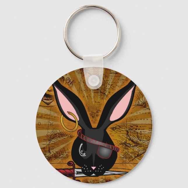 Pirate Bunneh Schlüsselanhänger (Vorderseite)