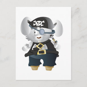 Pirate Bunny Postkarte