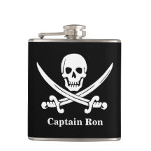 Pirate Captain Custom Liquor Flask