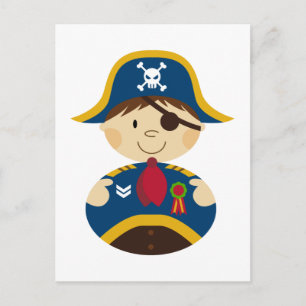 Pirate Captain Postcard Postkarte
