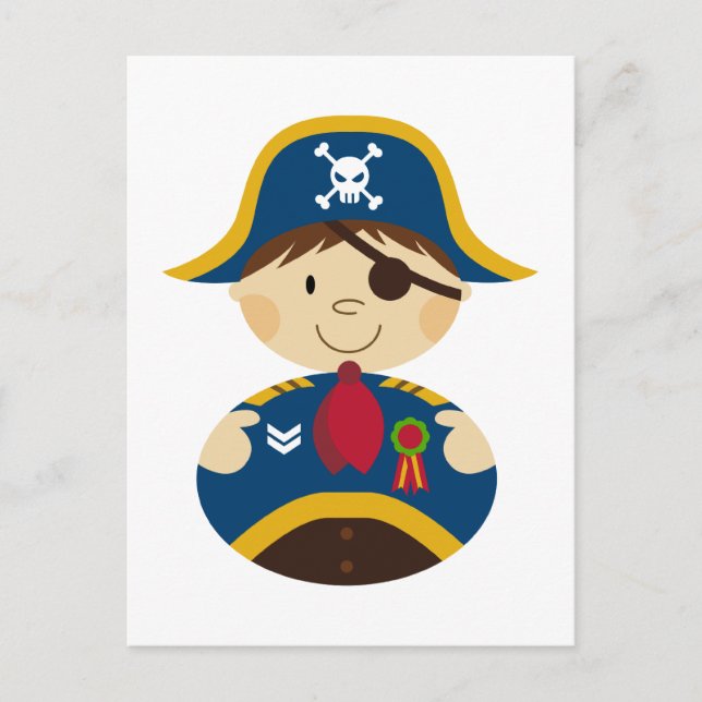 Pirate Captain Postcard Postkarte (Vorderseite)