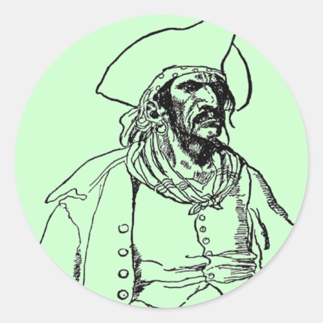 Pirate Captain Sticker (Vorderseite)