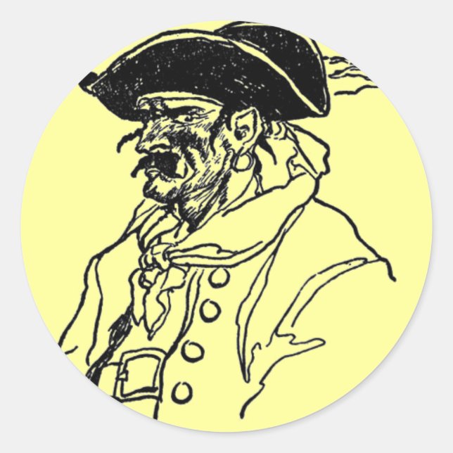 Pirate Captain Sticker (Vorderseite)