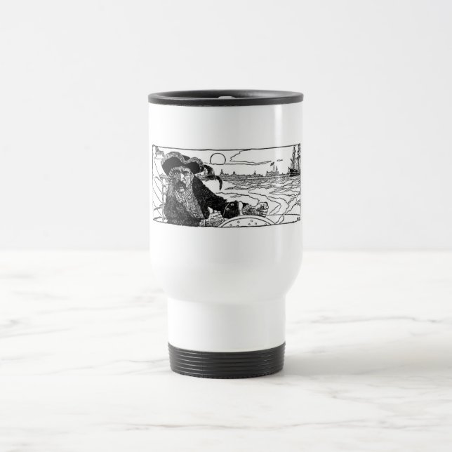 Pirate Captain Travel Mug Reisebecher (Mittel)