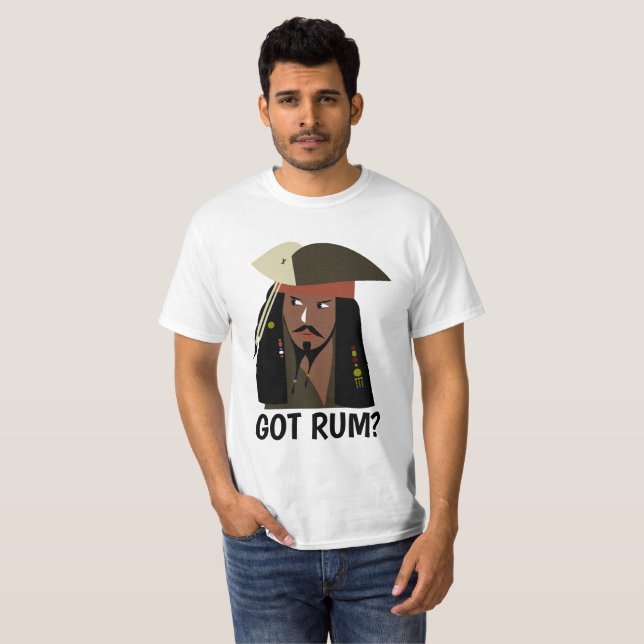 PIRATE CAPTAIN VATER GOT RUM? T-SHIRTS (Vorne ganz)