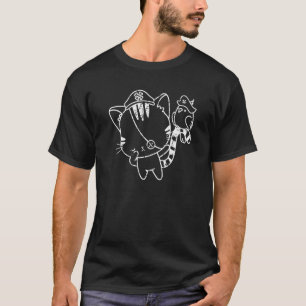 Pirate Cat Animal Pirates Costume Family Matchin T-Shirt